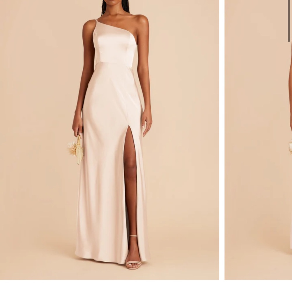 Elegant One-Shoulder Cream Evening Gown